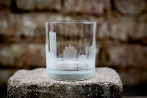 Milwaukee  Skyline Rocks Glass Barware - Urban and Etched