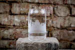 Hyderabad Skyline Glass Can Coffee Cup - Urban and Etched
