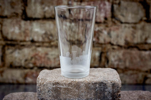 Lincoln Skyline Pint Glass Barware - Urban and Etched