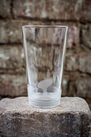 Seville Skyline Pint Glass Barware - Urban and Etched
