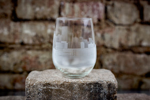 Lexington, Kentucky Skyline Wine Glass Barware - Urban and Etched