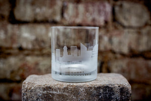 Boise Skyline Rocks Glass Barware - Urban and Etched