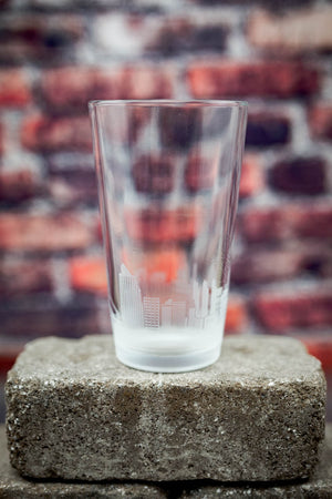 Buenos Aires Skyline Pint Glass Barware - Urban and Etched