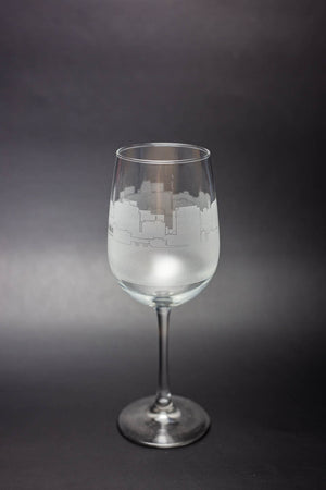 Madison Skyline Wine Glass Barware - Urban and Etched