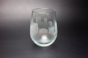 Orlando Skyline Wine Glass Barware - Urban and Etched