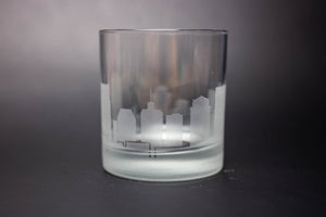 Nashville Skyline Rocks Glass Barware - Urban and Etched