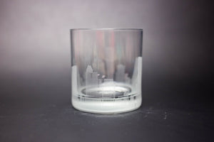 Houston  Skyline Rocks Glass Barware - Urban and Etched