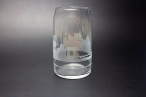 Paris Skyline Glass Can Coffee Cup - Urban and Etched