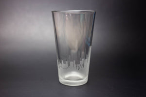 San Francisco Skyline Pint Glass Barware - Urban and Etched