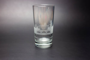 Custom Request Skyline Etched Tom Collins Highball Cocktail Glass - Urban and Etched
