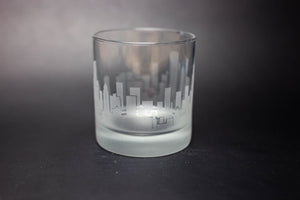 Chicago  Skyline Rocks Glass Barware - Urban and Etched