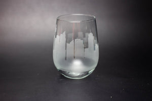 Sydney Skyline Wine Glass Barware - Urban and Etched