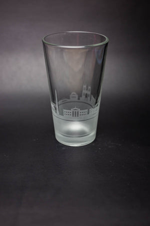 Washington, D.C.  Skyline Pint  Glass Barware - Urban and Etched