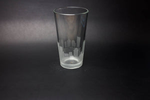 Nashville Skyline Pint Glass Barware - Urban and Etched