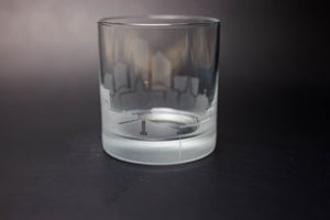 Tallahassee  Skyline Rocks Glass Barware - Urban and Etched