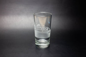 Rome Skyline Etched Tom Collins Highball Cocktail Glass - Urban and Etched