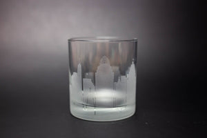 Cincinnati  Skyline Rocks Glass Barware - Urban and Etched