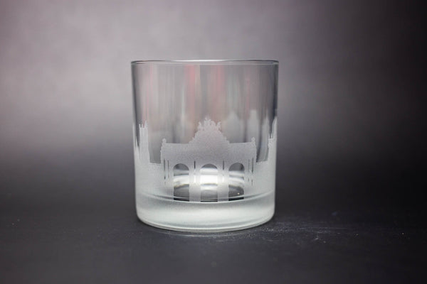 Brussels Skyline Rocks Glass  Barware - Urban and Etched