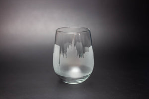 Orlando Skyline Wine Glass Barware - Urban and Etched