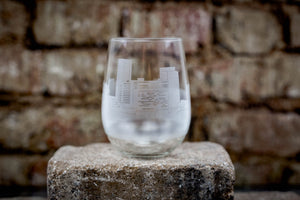 Lexington, Kentucky Skyline Wine Glass Barware - Urban and Etched