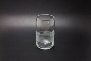 Rome Skyline Glass Can Coffee Cup - Urban and Etched