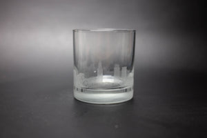 Casablanca Skyline Rocks Glass Barware - Urban and Etched