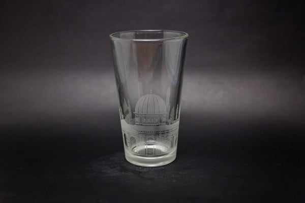 Jerusalem Skyline Pint Glass - Jerusalem Beer Glass - Etched Gift - Panoramic City Design - Urban and Etched