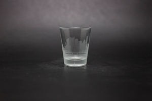 Pittsburgh Skyline Shot Glasses - Set of 4- Etched 2 oz. Shot Glasses - Urban and Etched