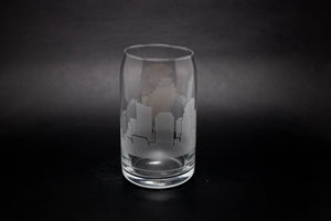 Austin Texas Skyline Glass Can Coffee Cup