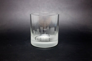 Toronto, Canada Skyline Rocks Glass Barware - Urban and Etched