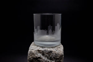 Tulsa, Oklahoma Skyline Etched Rocks Glass Barware
