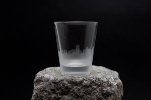 Toronto, Canada Skyline Shot Glasses - Set of 4- Etched 2 oz. Shot Glasses