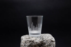 Philadelphia, Pennsylvania Skyline Shot Glasses - Set of 4- Etched 2 oz. Shot Glasses