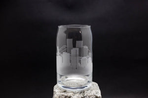 Denver, Colorado Skyline Glass Can Coffee Cup