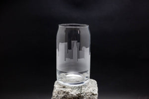 Cleveland, Ohio Skyline Glass Can Coffee Cup